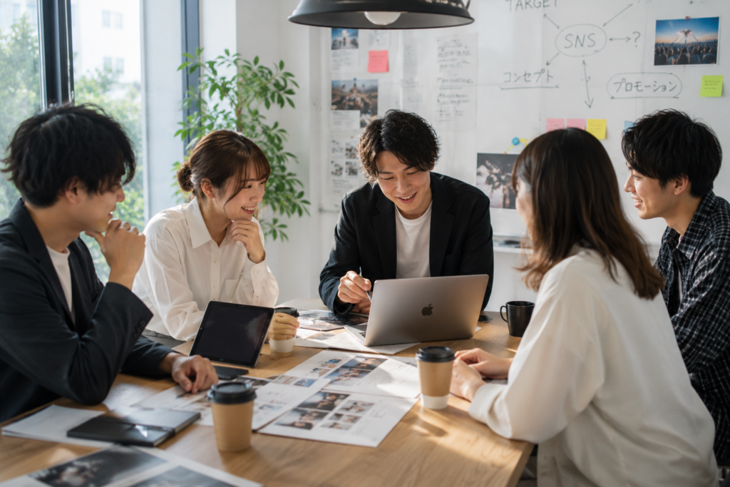 会議をしている人たち